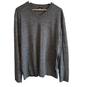 Smartwool Men's Sparwood V-Neck Sweater XL Black/Gray